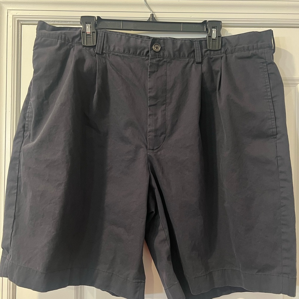 Brooks Brothers Dark Gray/Black Flat Front Shorts